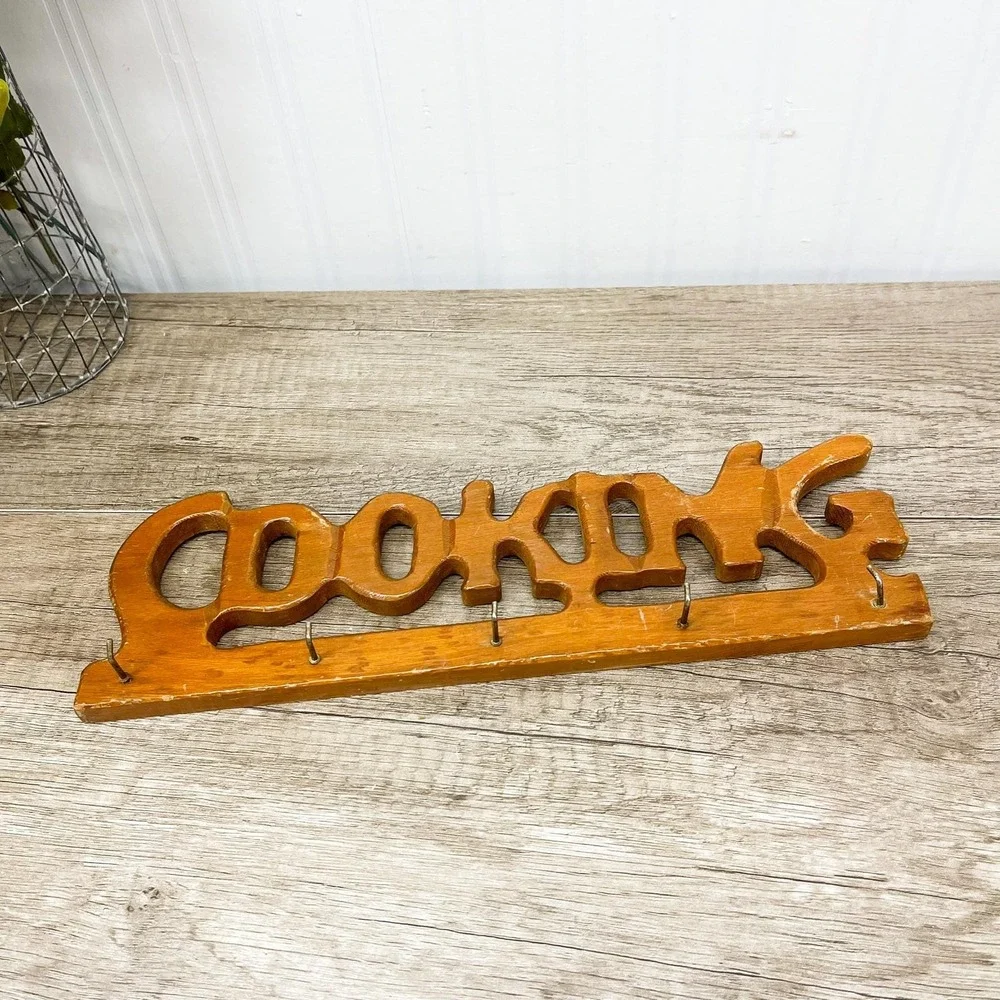 Midcentury Modern Entryway Shelf, Key Holder, Utensil Holder
